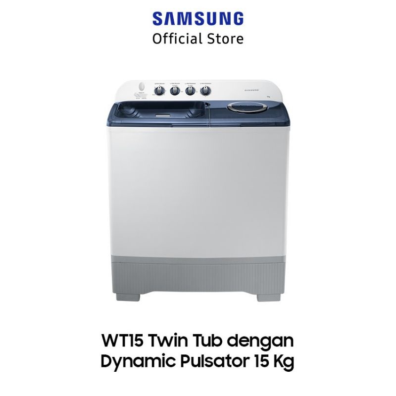MESIN CUCI SAMSUNG WT15K5200MB 2 TABUNG 15KG TWIN TUB