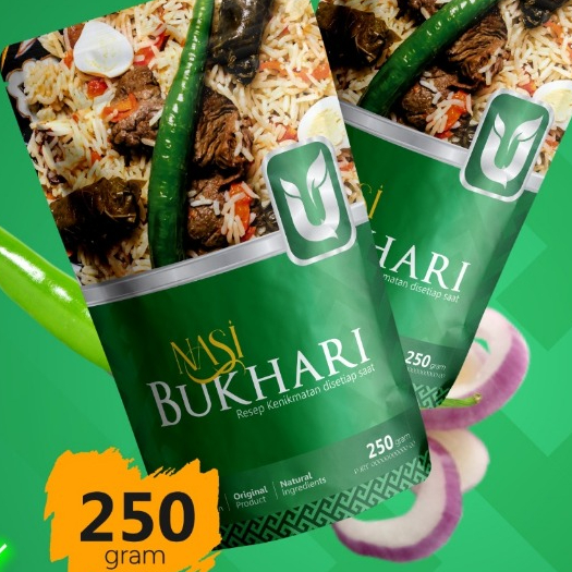 

Masakan Timur Tengah Nasi Bukhari 250gr Beras Basmati + Bumbu 3 porsi spesial