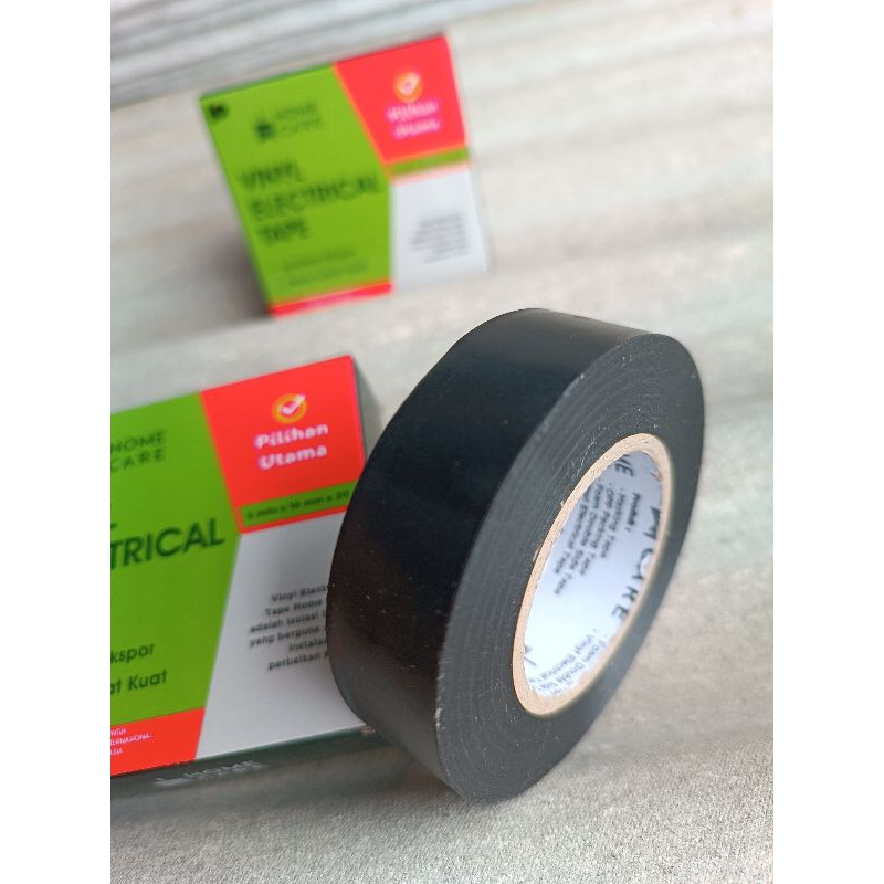 

Homecare vinyl electrical tape / isolasi solatip kabel listrik tidak mudah mengelupas