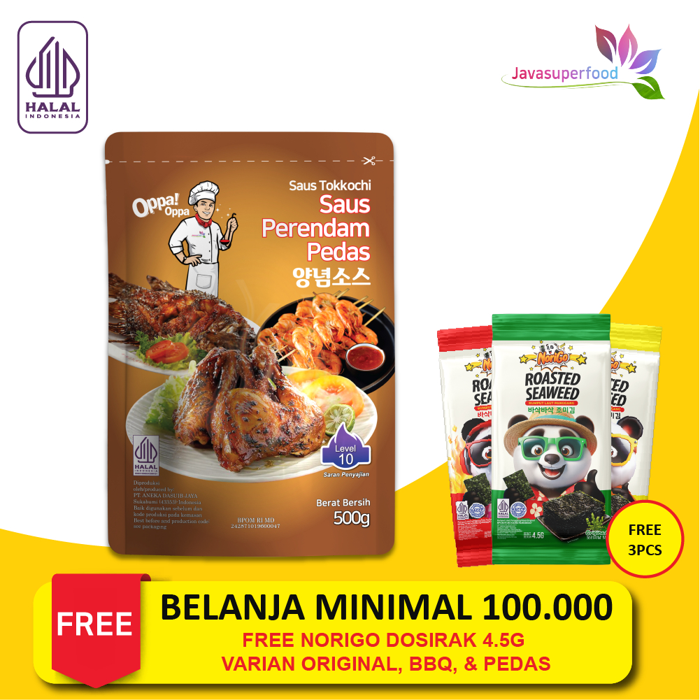 

Saus Perendam Pedas Tokkochi Saus Buldak Pedas 500g Level 10 Oppa-Oppa