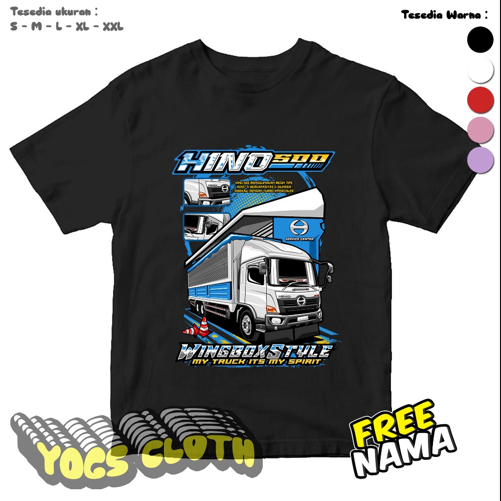 FREE STIKER NEW KAOS ANAK TRUCK OLENG VECTOR HINO WINGBOX FASHION ANAK TRUCK OLENG FREE NAMA