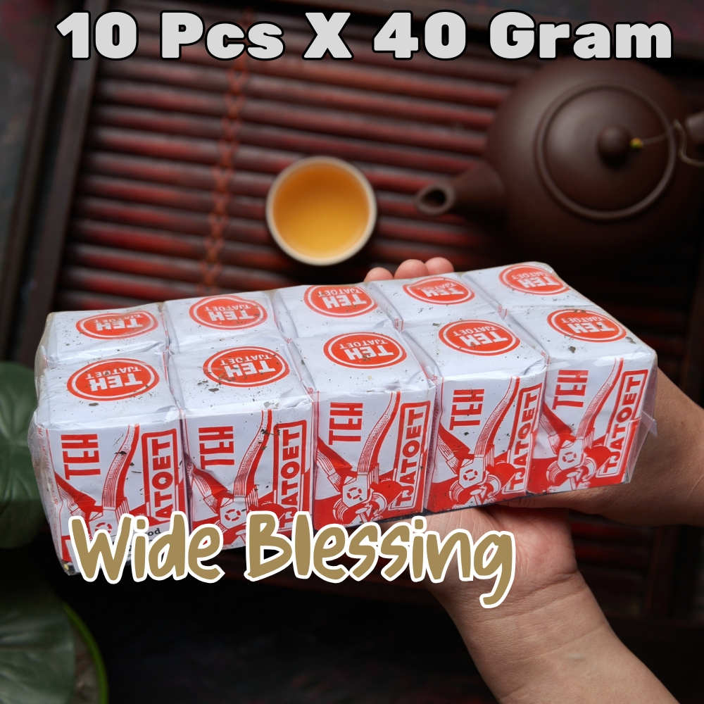 

[ 10 Pcs x 40 Gram ] TEH Tjatoet Merah Putih | TEH SLAWI TEGAL | Teh Melati Istimewa Awur Tubruk 40 gr SLOP | Super Premium Jasmine Tea Bubuk 40gr 40gram | Catut Teh Tradisional | 2Tang | 2 Tang