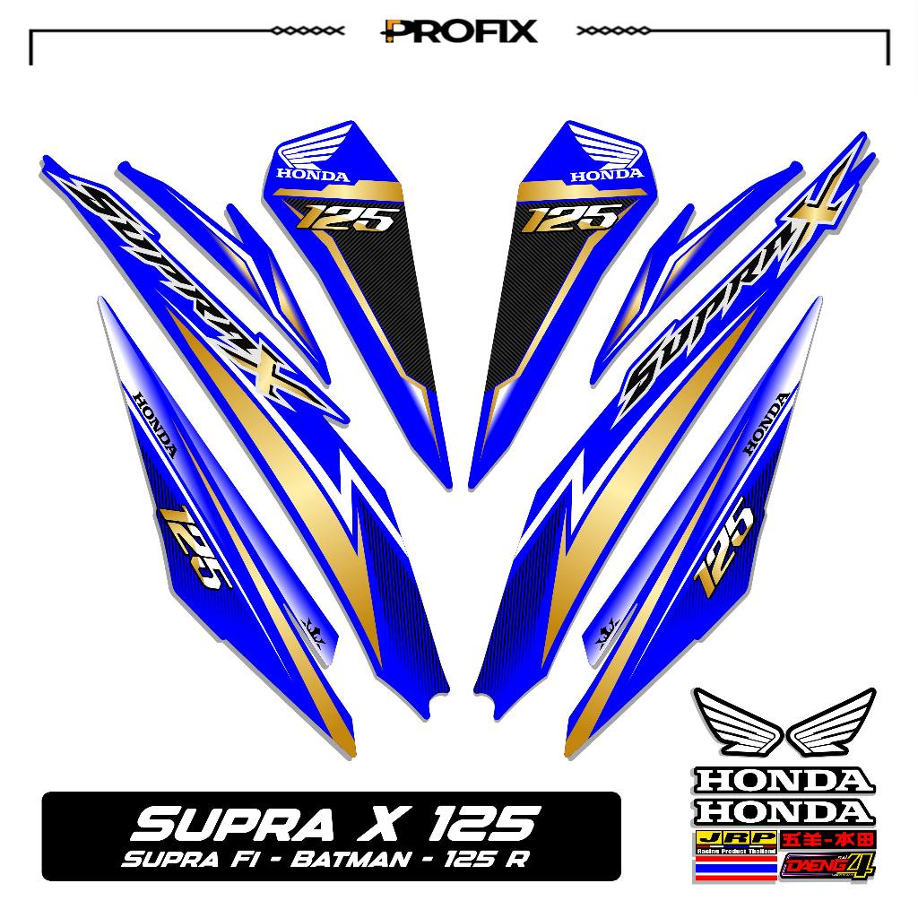 STRIPING STIKER SUPRA X 125 R MOTIF 51 STIKER DECAL SUPRA X 125 R-SUPRA FI BATMAN-125R