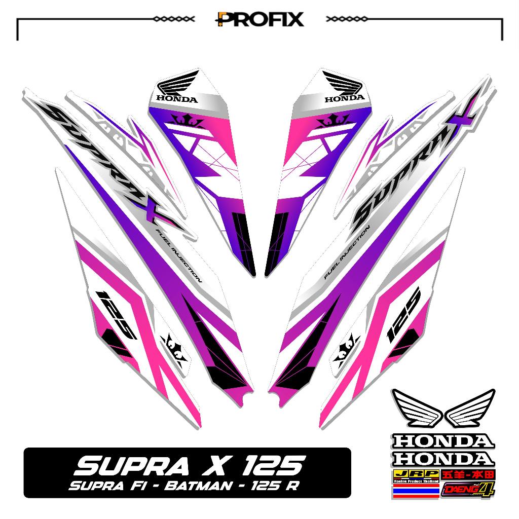 STRIPING STIKER SUPRA X 125 R MOTIF 45 STIKER DECAL SUPRA X 125 R-SUPRA FI BATMAN-125R