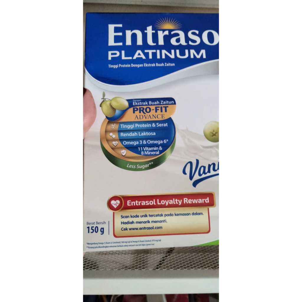 

ENTRASOL PLATINUM VANILLA 150 G