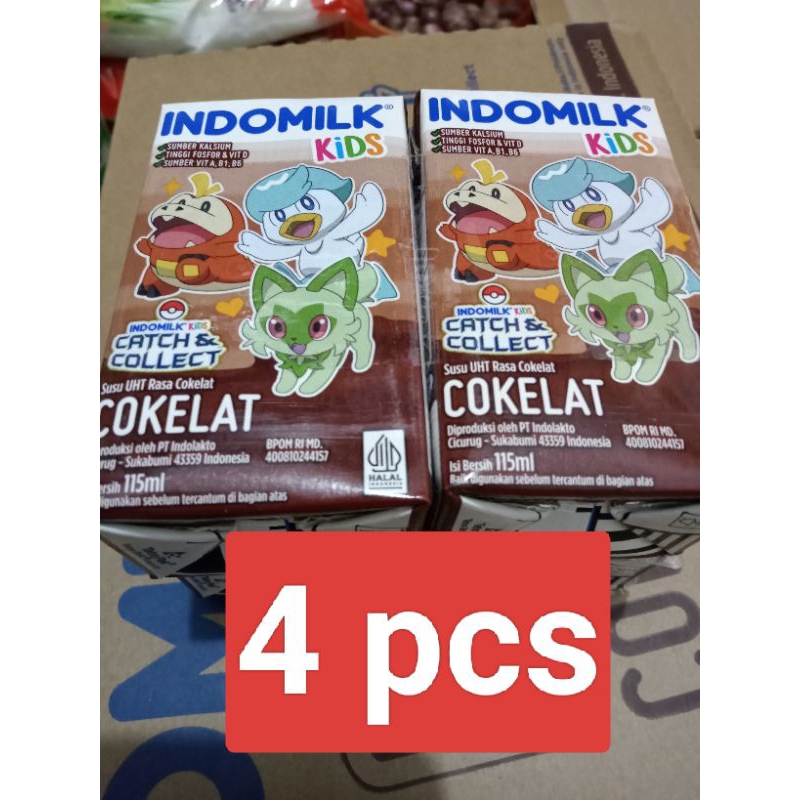

susu Indomilk kids 4 pcs 115 ml khusus instan