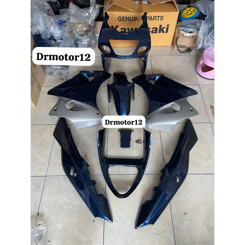 BODY FULLSET KAWASAKI NINJA RR OLD BIRU NAVY ORIGINAL