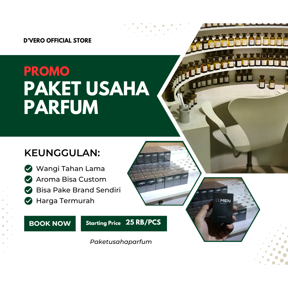 D'VERO Perfume - Maklon Parfum Murah 35ml dengan Brand Sendiri - Reseller Distributor Parfum Murah -