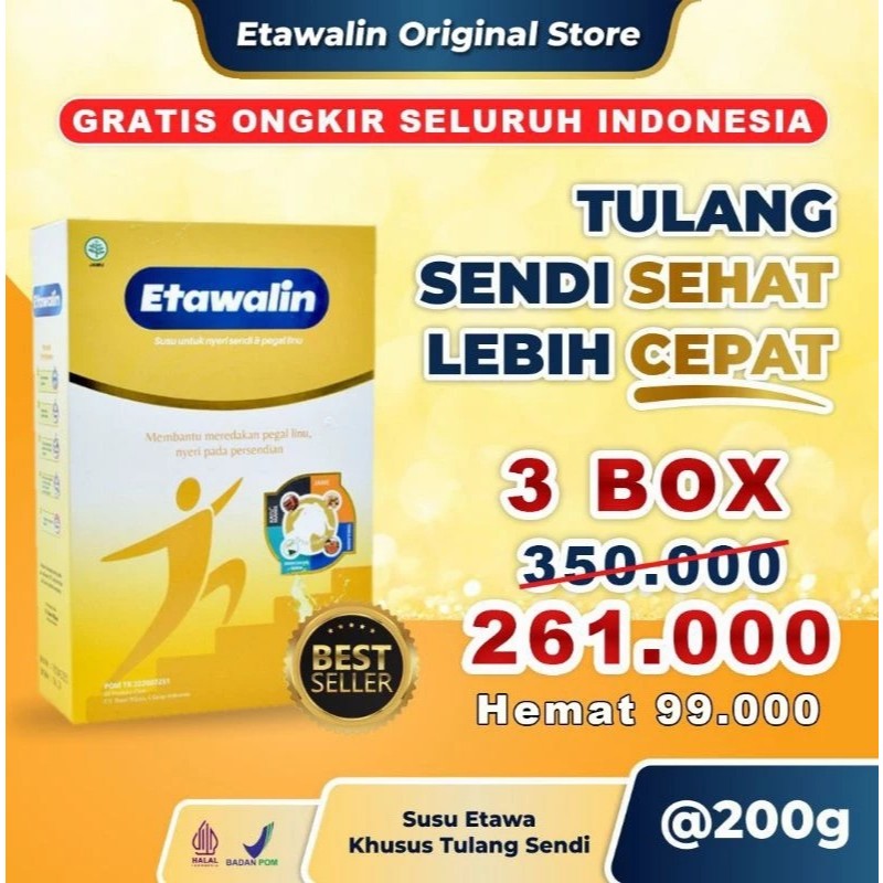 

PROMO TERBATAS!!! (3 BOX) READY MEDAN ETAWALIN 1 BOX SUSU KAMBING ETAWA SUSU TERAPI NYERI TULANG SENDI