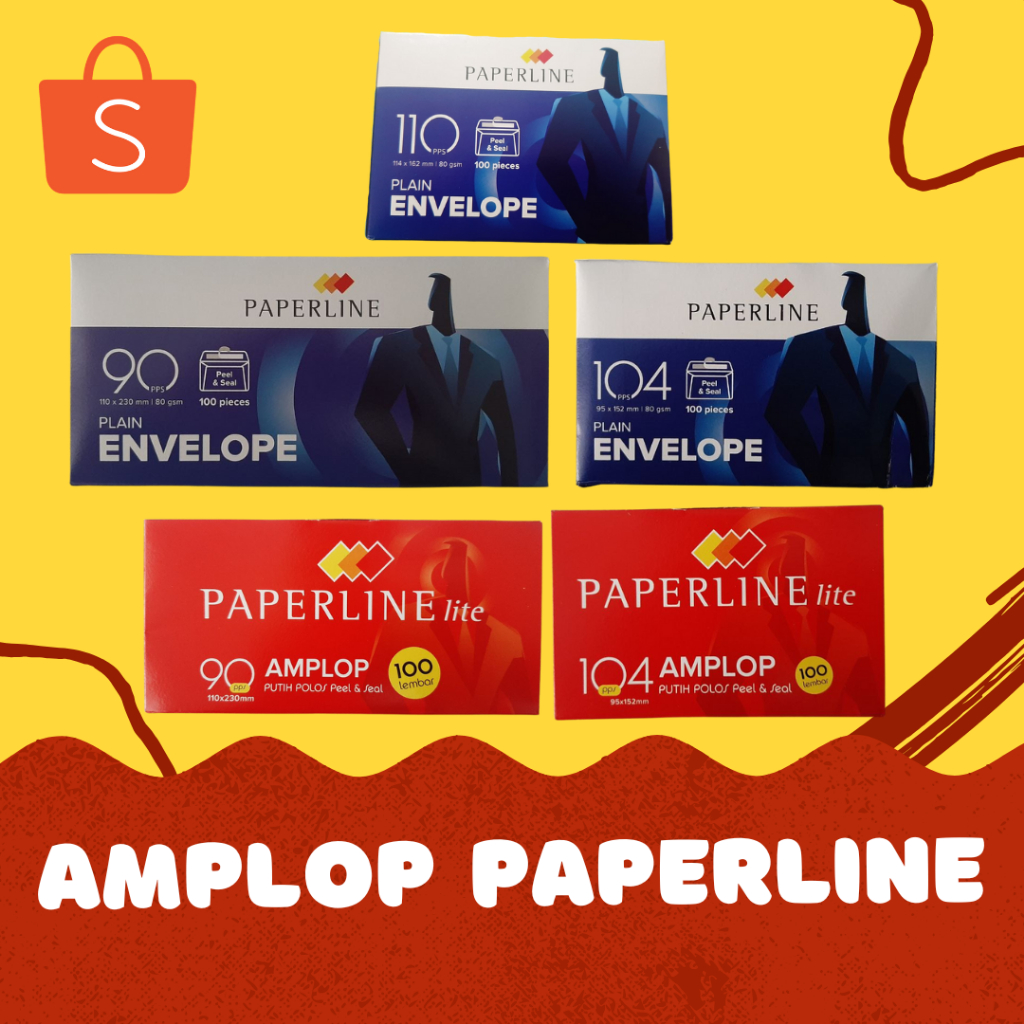 

Amplop Putih Paperline Ukuran (80Gr/GSM) & Amplop Paperline Lite (70Gr/GSM) 90, 104 & 110 pps