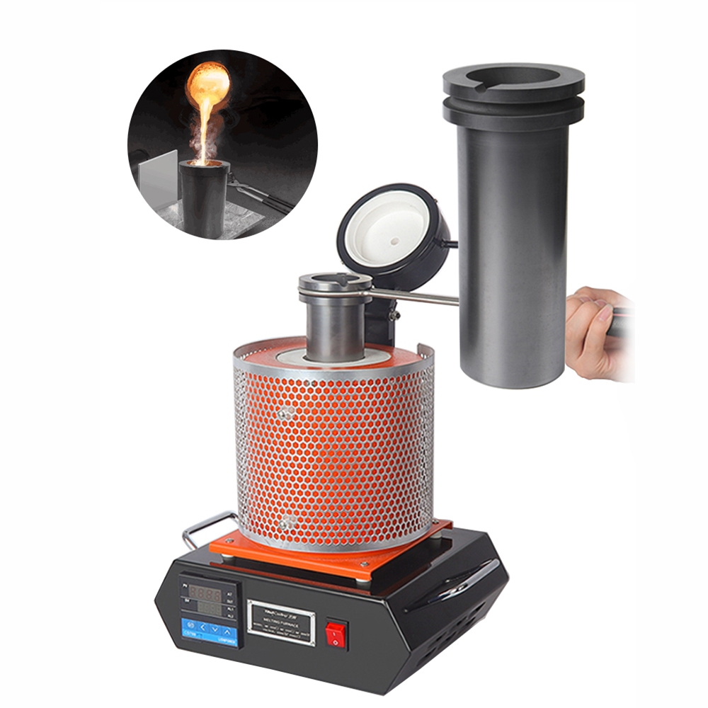 1kg 2kg 3kg double-ring graphite melting crucible for mini portable melting furnace