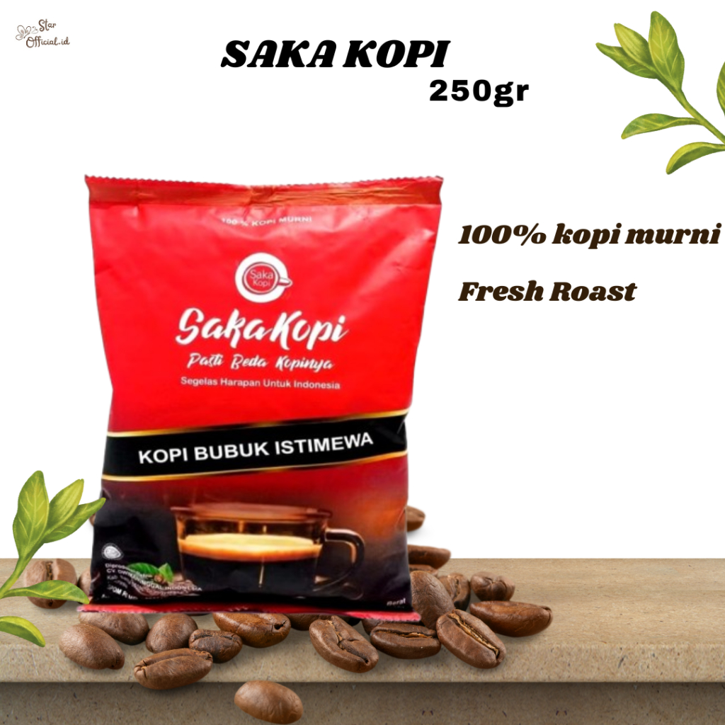 

SAKA KOPI - ROBUSTA 250 Gram - Kopi Murni