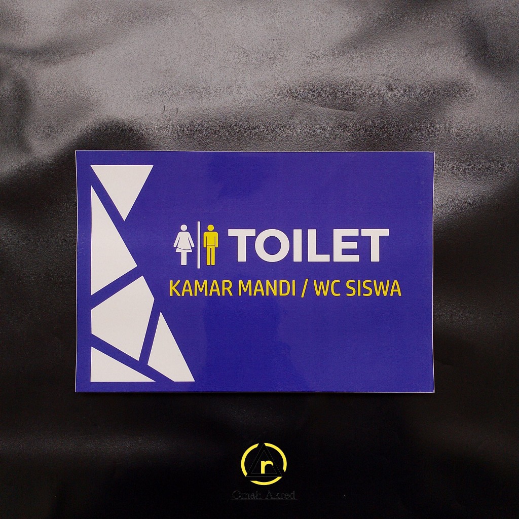 

Stiker Toilet Siswa - Kamar Mandi / WC Murid - Stiker Vinyl