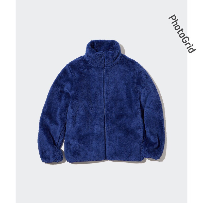 jaket anak Uniqlo bulu serpa biru