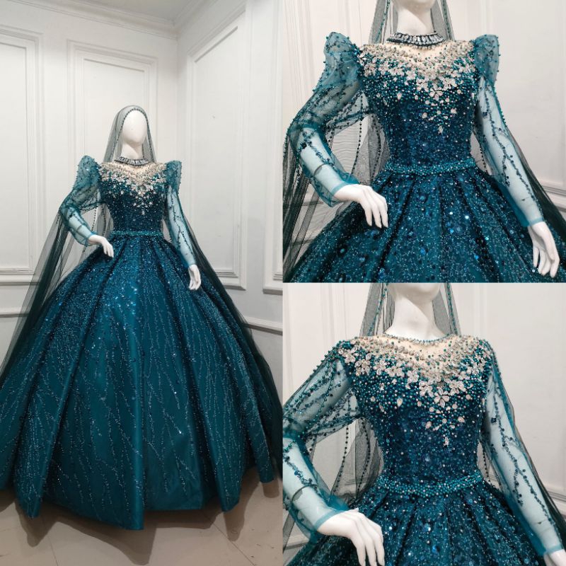 gaun pengantin modern terbaru / gaun pengantin premium / gaun wedding / baju pengantin modern