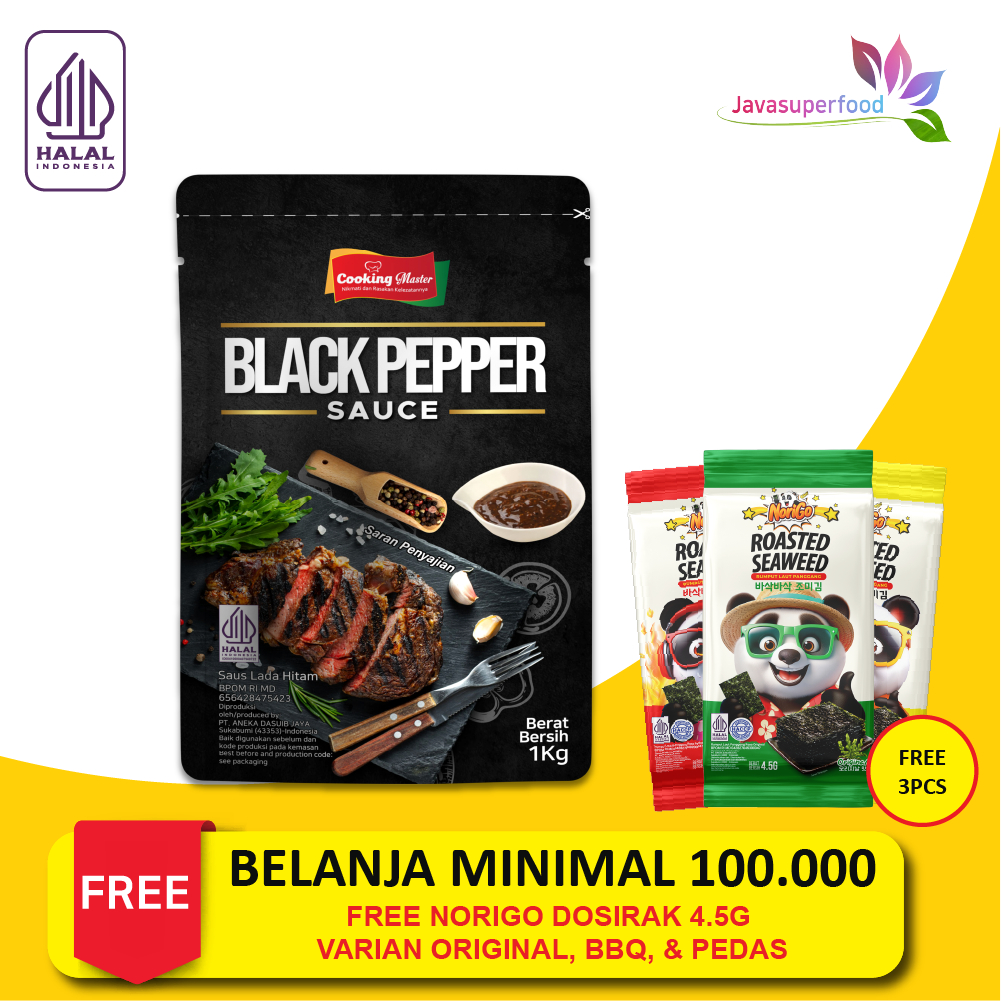 

[Halal] Blackpepper Sauce / Saus Lada Hitam 1 KG