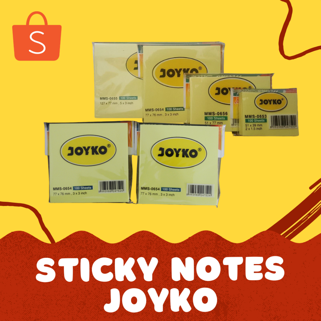 

Post It / Sticky Notes / Memo Tempel Joyko 653, 654, 655, 656