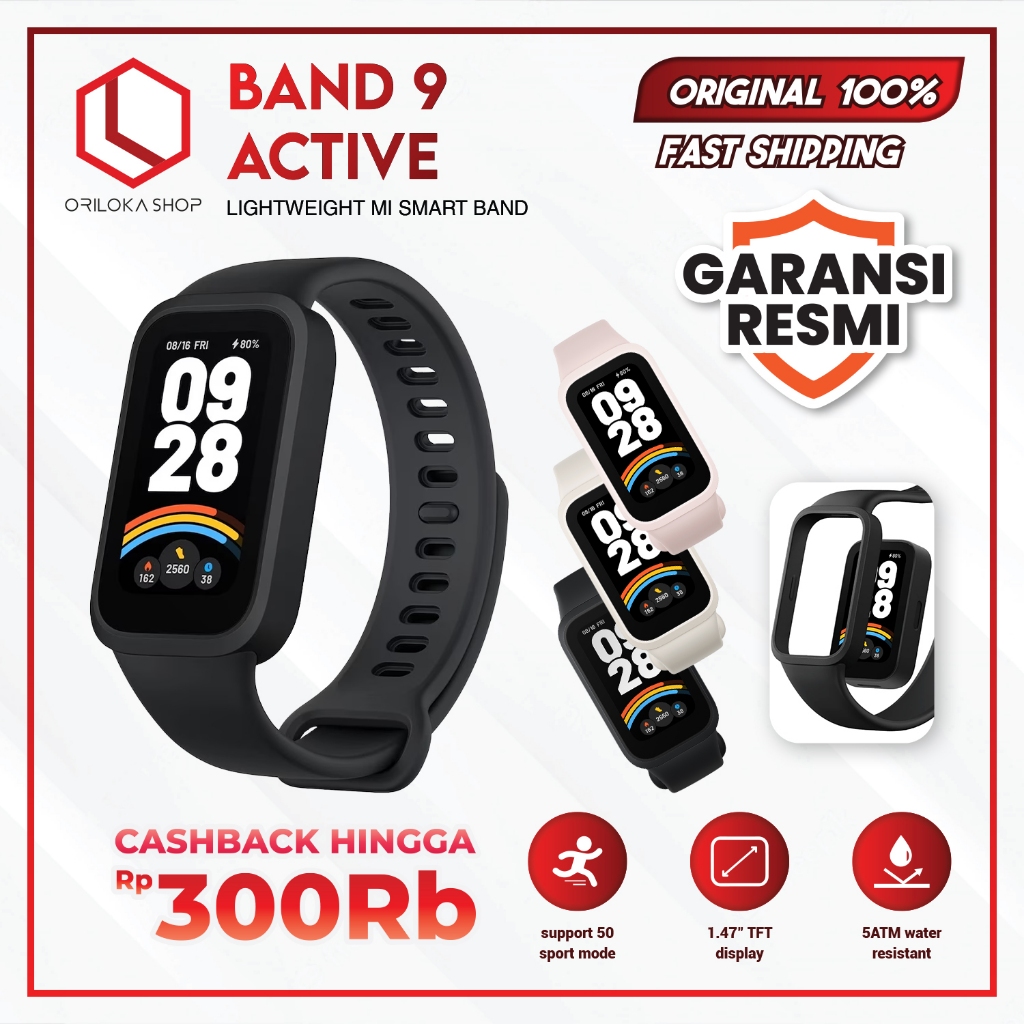 Xiaomi Mi Smart Band 9 / Band 9 Active 5ATM Smartband / Smartwatch