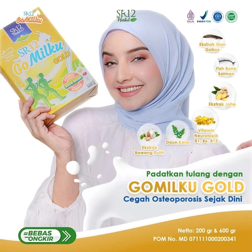 

GOMILKU GOLD SR12 SUSU ETAWA PLUS HERBAL DIBUAT KHUSUS UNTUK PARA LANSIA