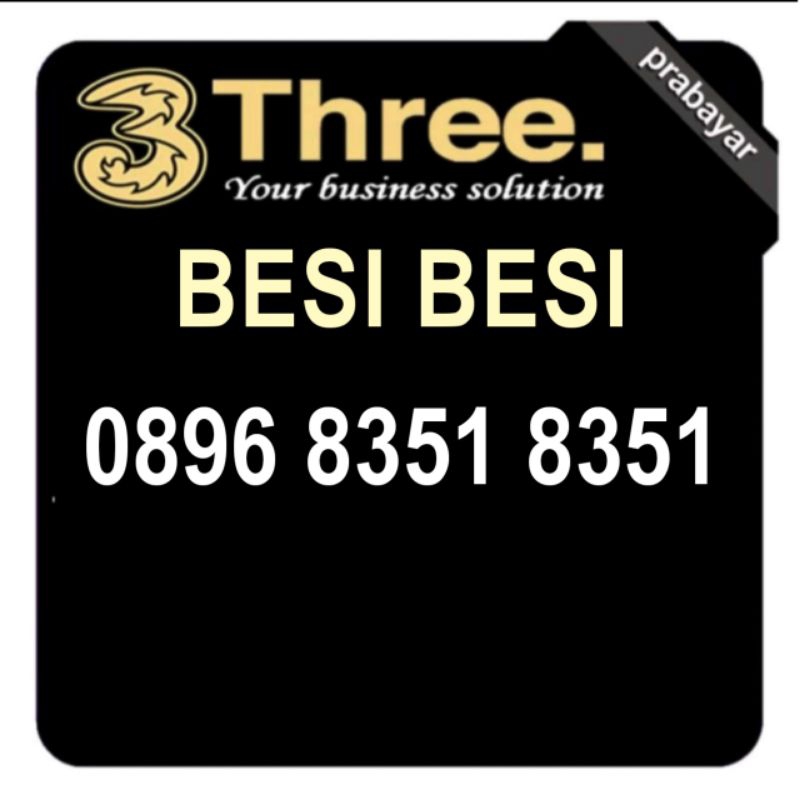 nomor cantik three tri 8351 8351 cocok untuk usaha