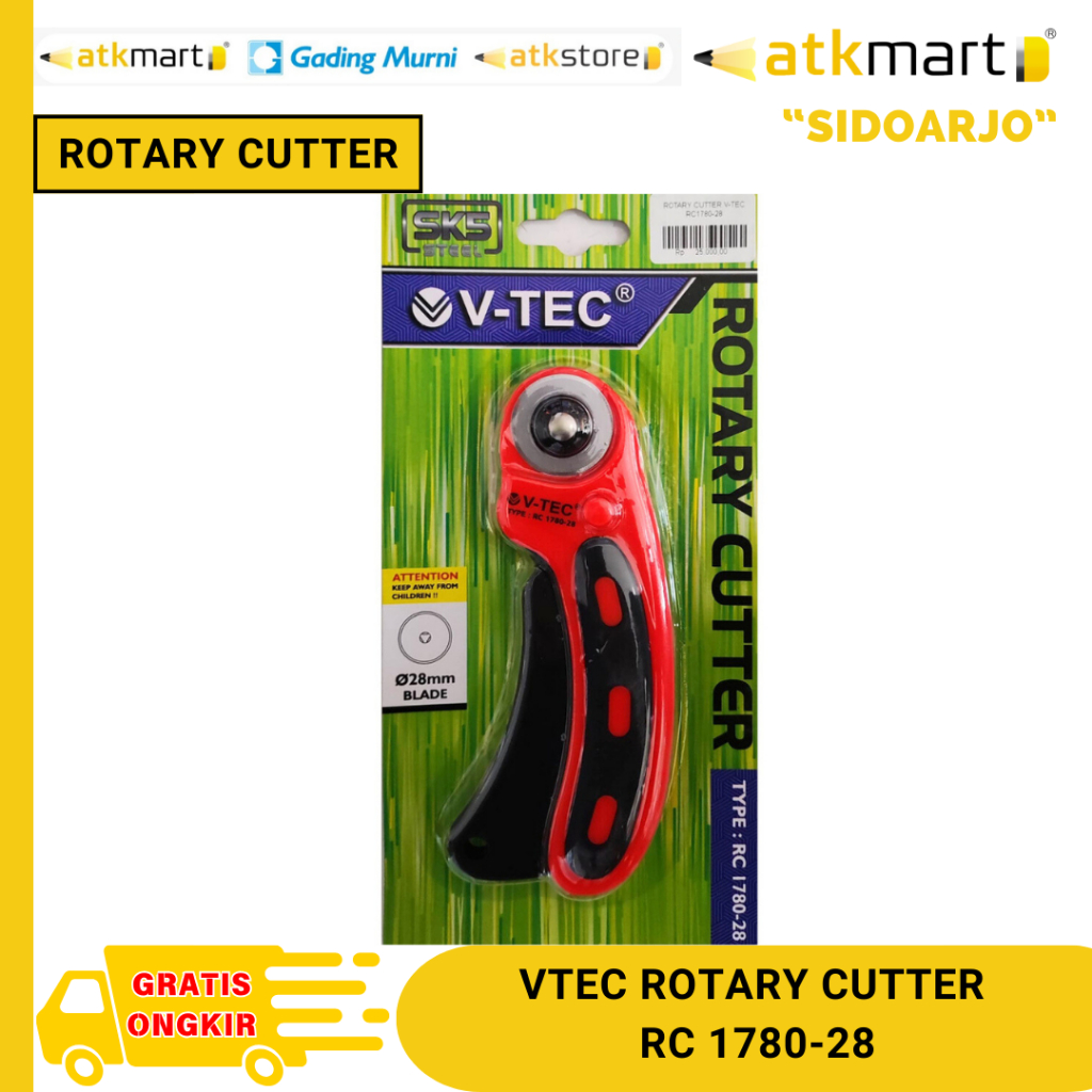 

VTEC ROTARY CUTTER PEMOTONG KAIN/KERTAS RC 1780-28