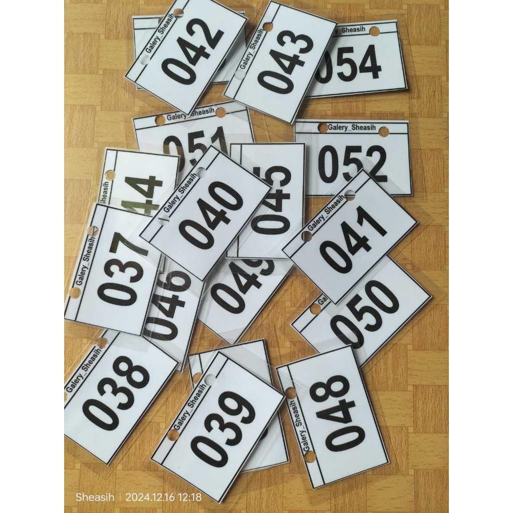 

Kartu Antrian, Nomor Antrian, Nomor Live, Nomor Gantungan, Nomor Parkir, costum