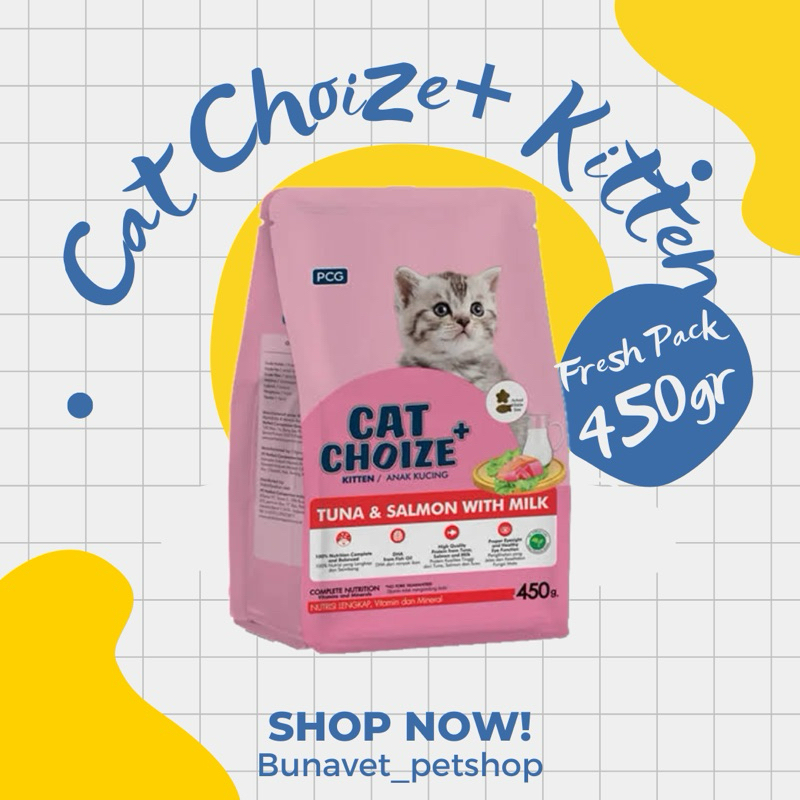 Cat Choize Plus Kitten Tuna & Salmon with Milk 450gr