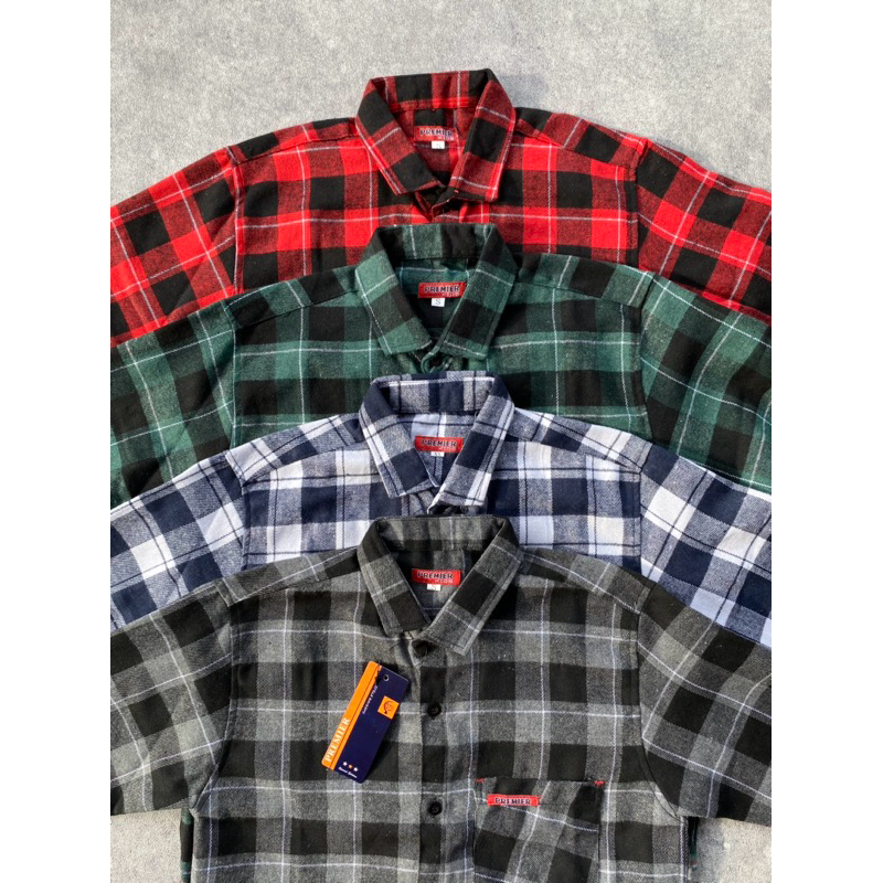atasan kemeja anak bahan flannel motif kotak kotak umur 9-13 tahun