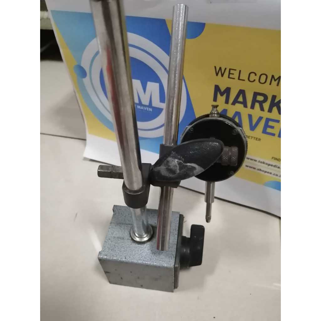 Magnetic stand mitutoyo 7010s 10 Dial Stand Magnetic Base-Bekas normal