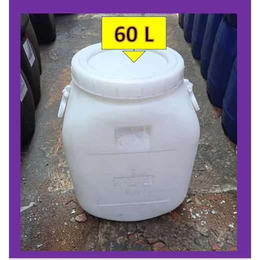 Tong Sampah Plastik / Tong Air 60 Liter BERSIH