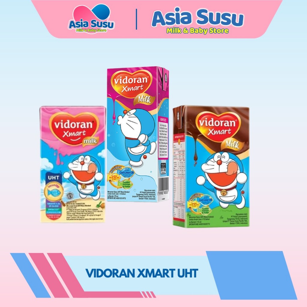 

Vidoran Xmart UHT Strawberry / Cokelat (1-12 th)