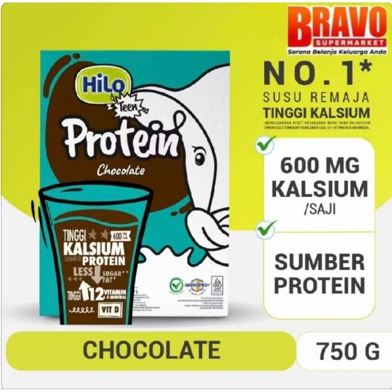 

Hilo teen 750gr - Susu Tinggi Kalsium Rendah lemak