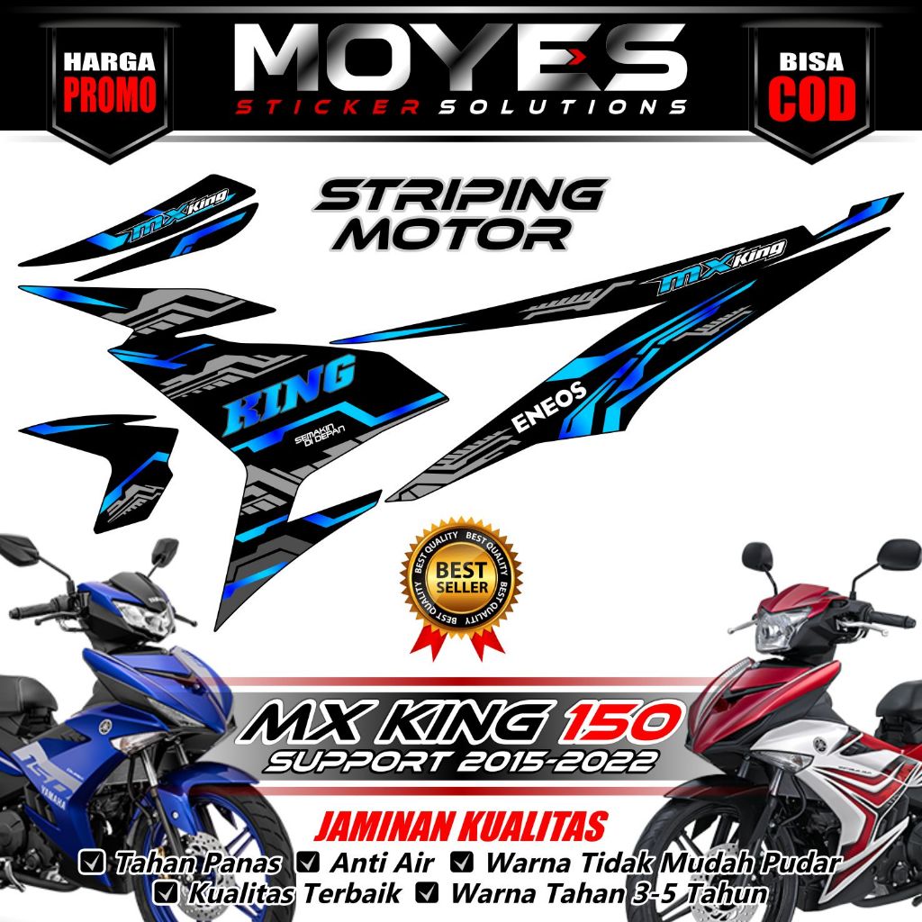 Striping Mx King 150  - Decal Mx King 150 - Stiker Mx King 150 - Decal Stiker Mx King 150 2015-2022 