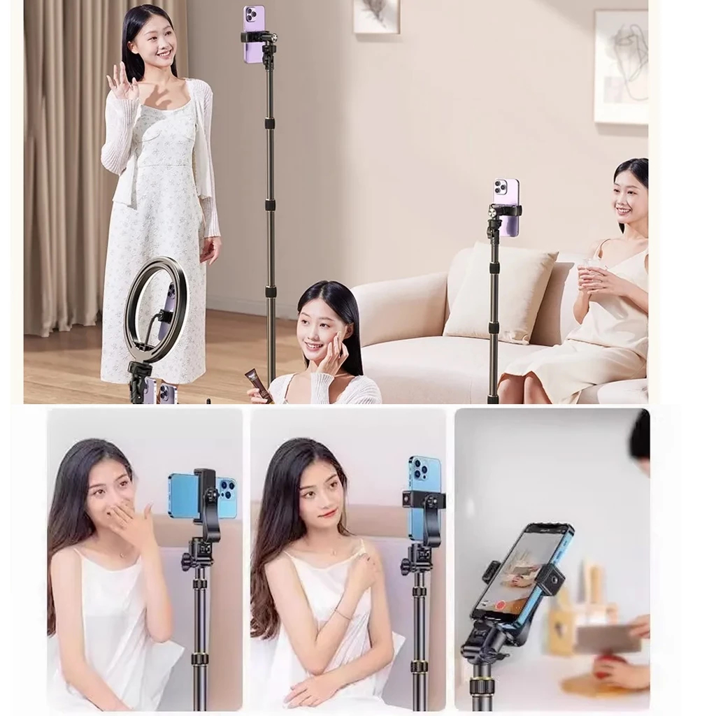 Tripod HP Tripod Handphone Holder Kaki Stabilizer 2.1 meter set Tripod Holder HP 2.1 meter TL 206