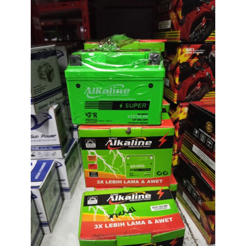 AKI ALKALINE GTZ-5S MF aki beat supra125 mioj  accu beat fi