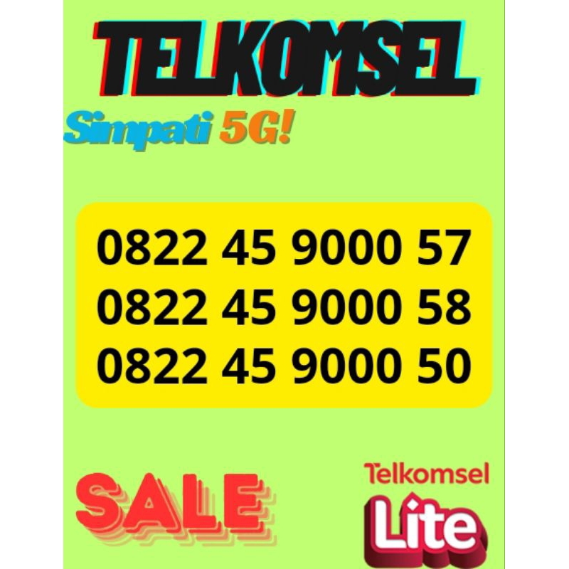 nomer cantik telkomsel simpati 4G lite