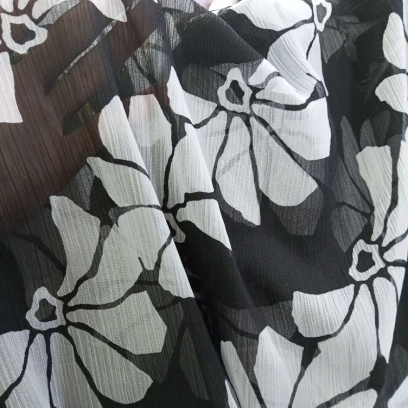 kain sifon motif bunga - kain sifon Yoryu - kain sifon motif - kain sifon meteran - ant