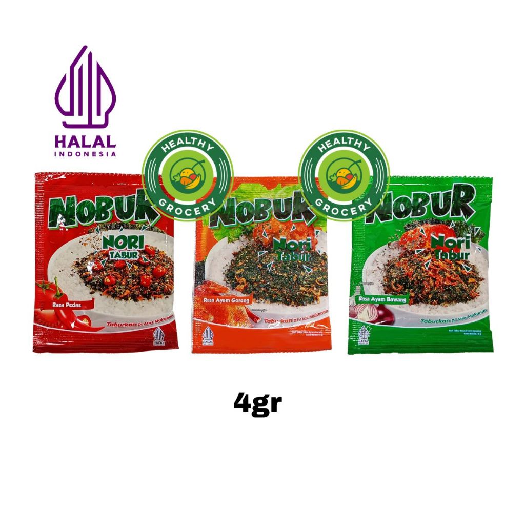 

Tokinori NOBUR Rasa Ayam Bawang / Ayam Goreng / BBQ / Pedas 4gr Sachet