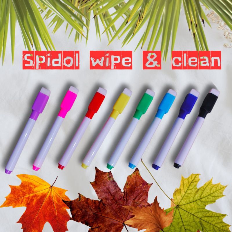 

SPIDOL WIPE CLEAN / Merupakan spidol yang bisa dihapus