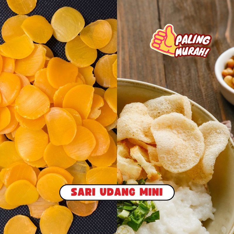 

[250 / 500 GRAM / 1 KG] KERUPUK SARI UDANG MINI kerupuk gado gado/bubur ayam