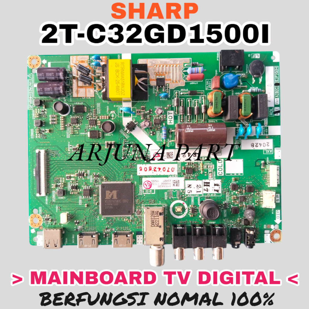 MAINBOARD TV SHARP 2T-C32GD1500I / MB TV SHARP 2T-C32GD1500I  / MESIN TV SHARP 2T-C32GD1500I  / MODU