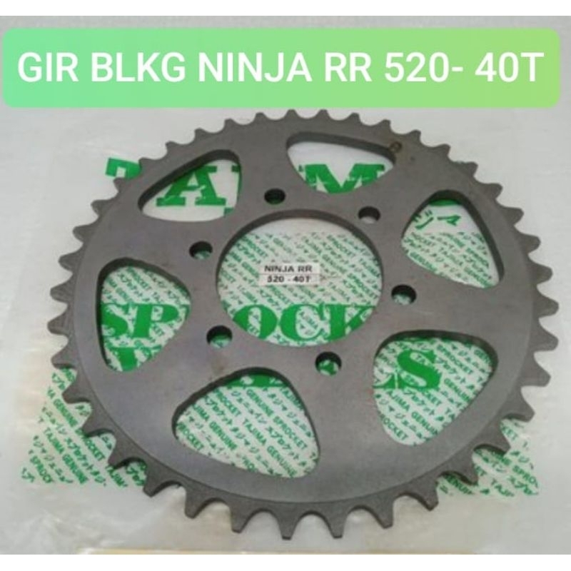 GIR GEAR BELAKANG NINJA RR 520- 39T, 40T BAUT 6 MERK TAJIMA