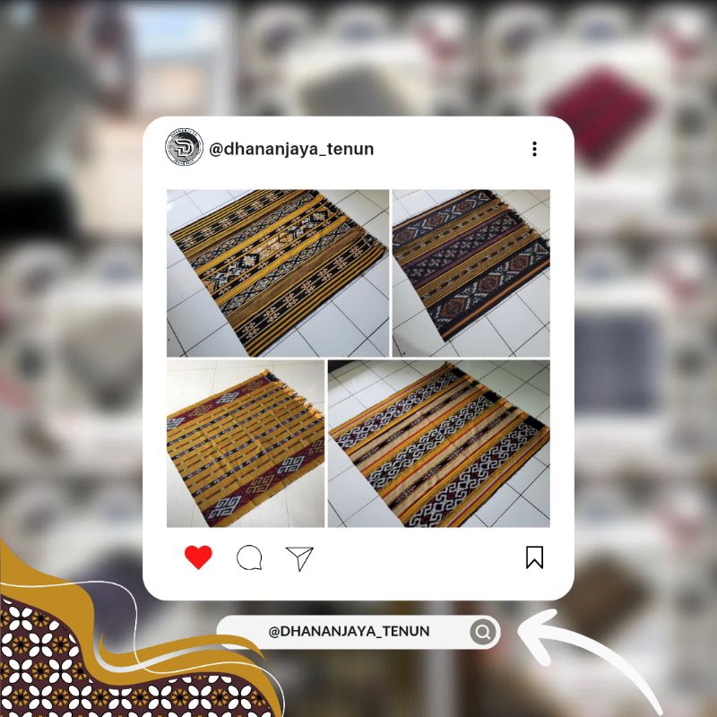Dhananjaya Tenun | Kain Tenun Toraja Halusan | Tenun Blanket Kode K | Tenun Blanket Murah | Kain Bla