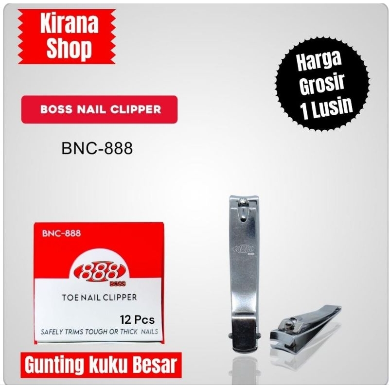 

12 Pcs Gunting kuku Polos BNC-888 Nail Clipper grosir 1 lusin