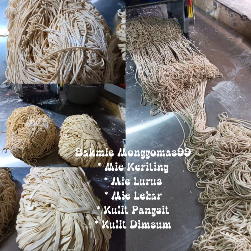 

Bakmie monggomas 99/mie basah/fresh mie/600 gram (6 porsi)