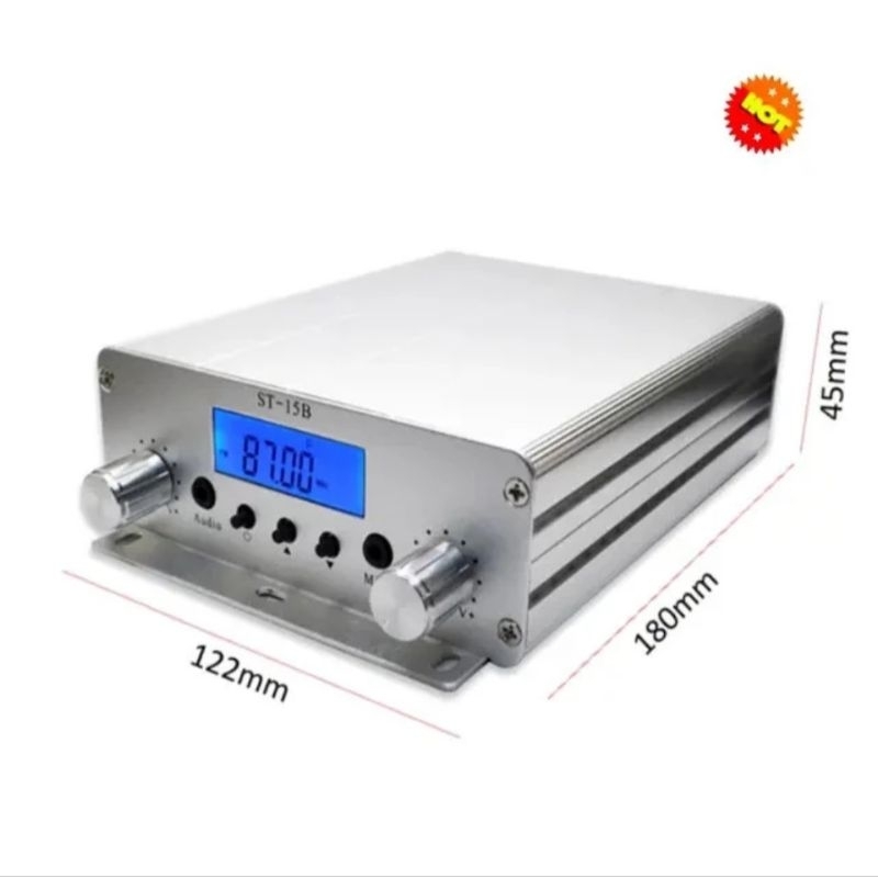 Modul Transmitter Stereo FM 87-108 Mhz PLL LCD Display