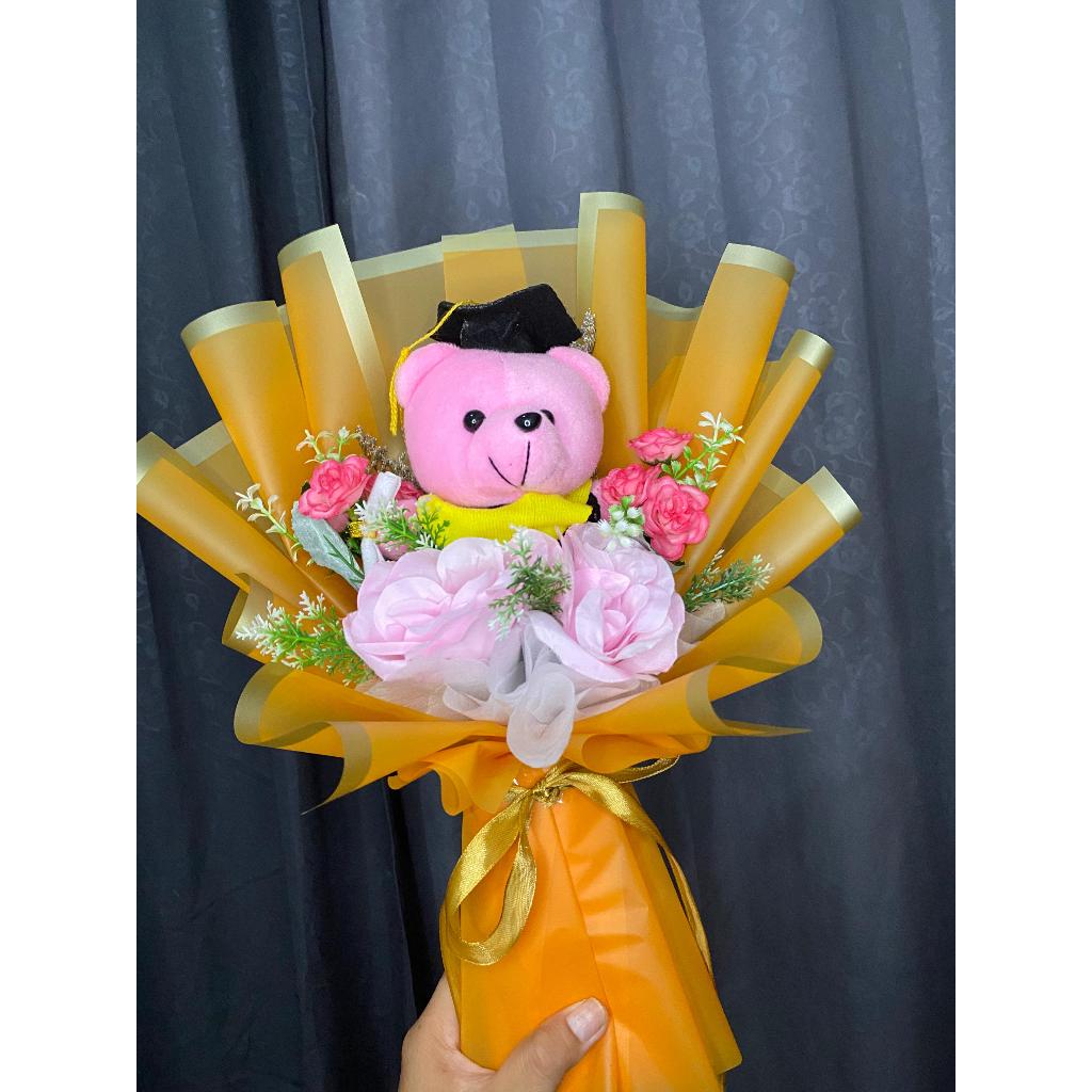 Buket Bunga Buket Boneka Wisuda Bucket Wisuda Kekinian Bouquet Boneka Untuk Wisuda