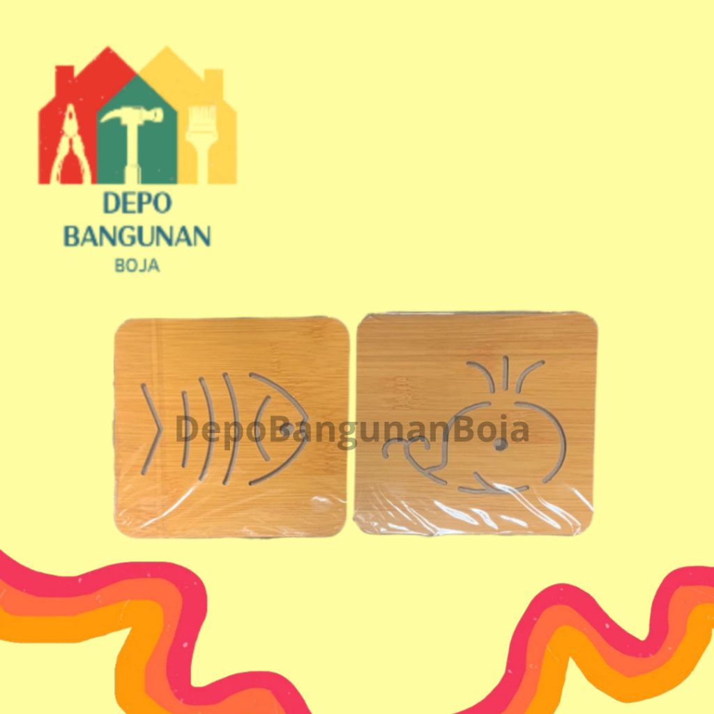 (Kotak Besar) Tatakan Kayu Kotak Besar / Tatakan Kayu / Tatakan