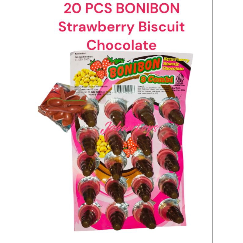 

20 PCS BONIBON Strawberry Biscuit Chocolate