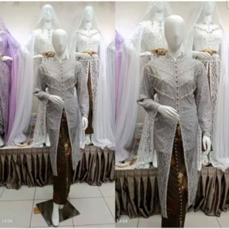 JB(REALPICT) SETELAN KEBAYA IBU BESAN/SETELAN KEBAYA TUNIK KURUNG/KEBAYA PESTA MODERN/KEBAYA KONDANG